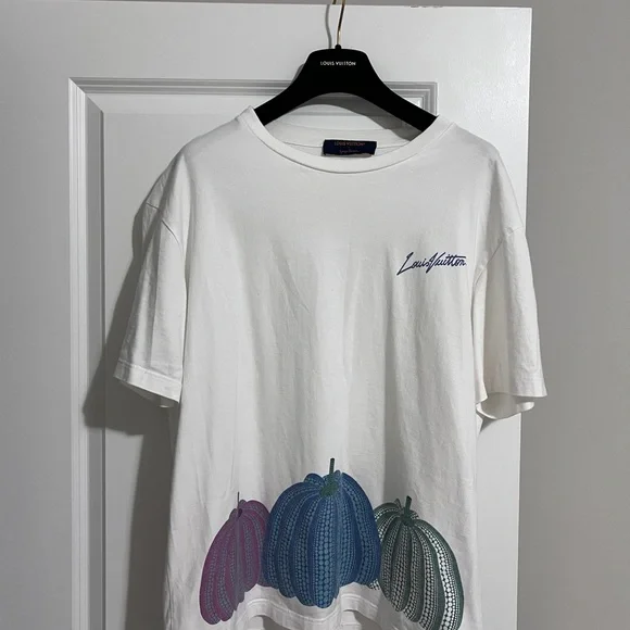 Authentic Louis Vuitton X yayoi kusama Unisex Pumpkin Print T-shirt - Picture 1 of 7